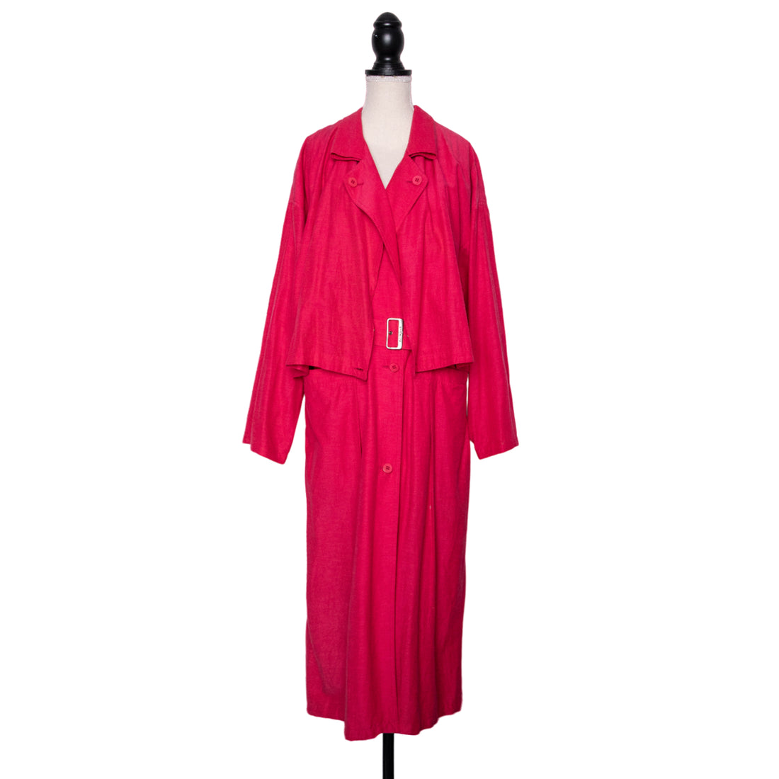 Allegri Red Vintage Trench Coat