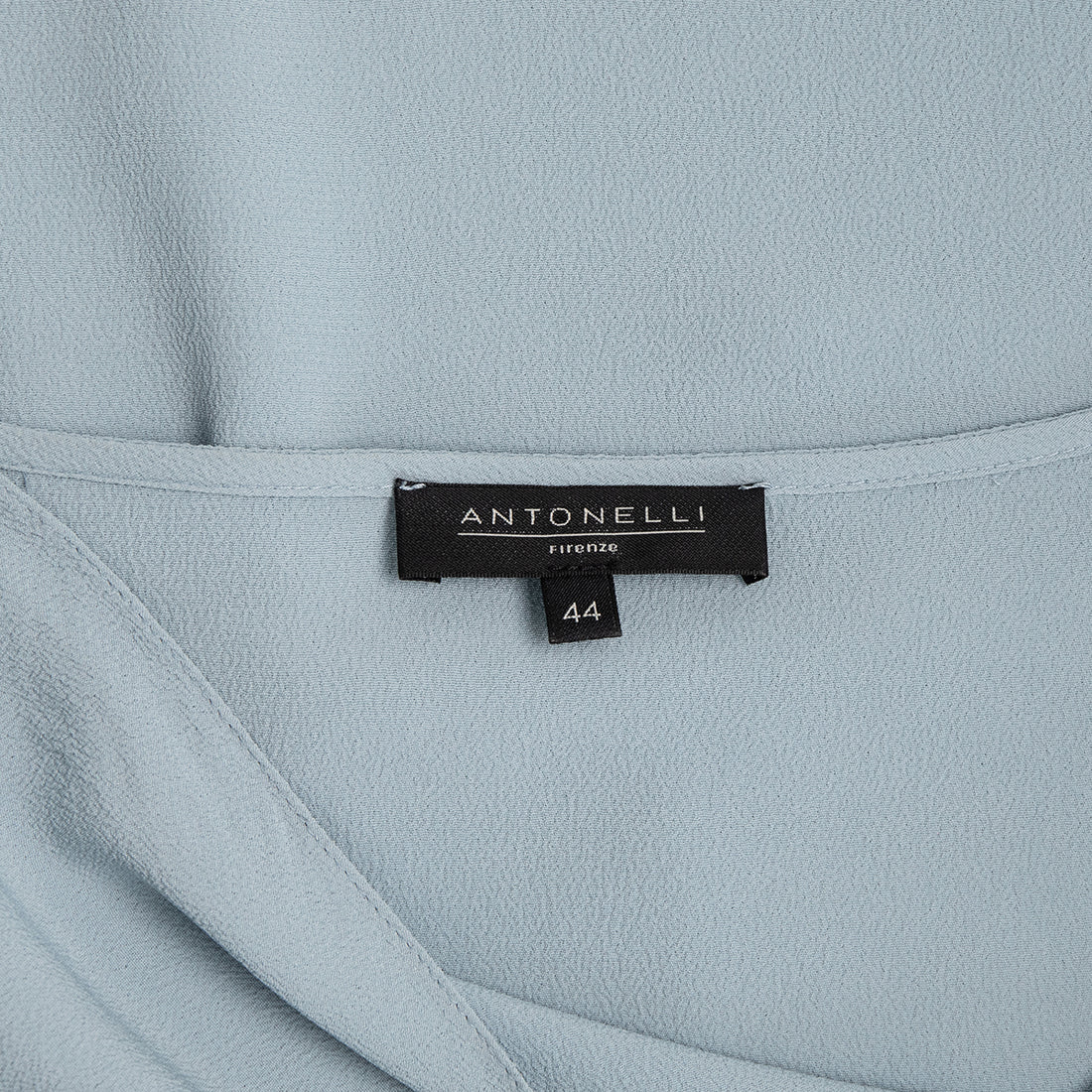 Antonelli powder blue silk blouse