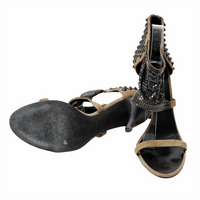 Balmain Ausgefallene Ankle-Sandalen mit Nieten