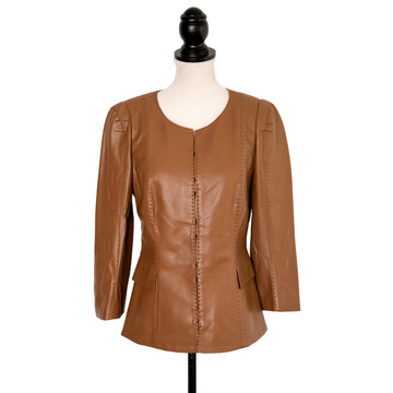 Barbara Schwarzer leather jacket