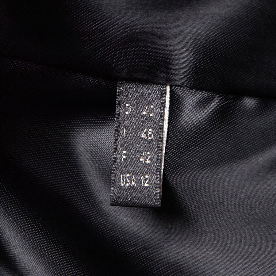 Catherine Khan Klassisch geschnittener Blazermantel aus Leder mit aufgesetzen Taschen