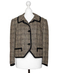 Celine Vintage Blazer mit Kragen und schwarzen Signature-Knöpfen