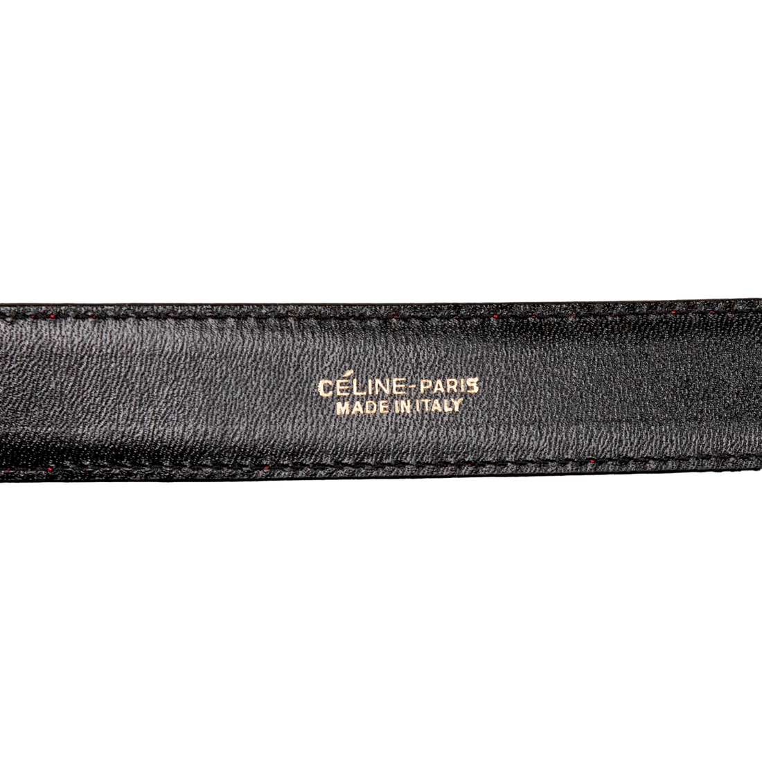 Celine Red vintage belt with gold hardware