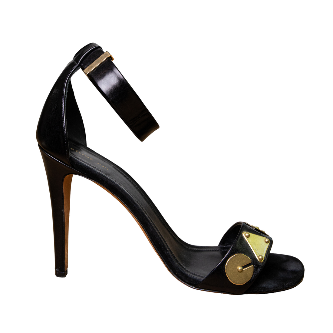 Celine sandals with brass hardware
