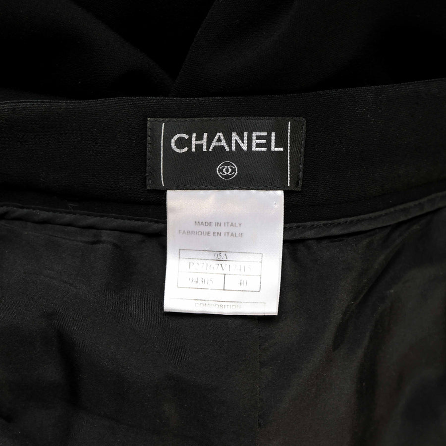 Chanel Vintage Weit geschnittene Hose im Marlene-Stil