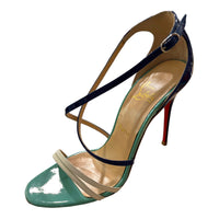 Christian Louboutin stiletto high heel sandals in patent leather