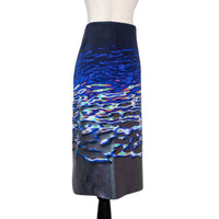 Dion Lee Intricately printed neoprene style skirt