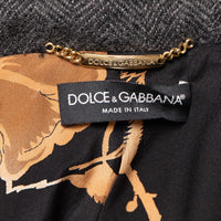Dolce &amp; Gabbana alpaca coat with lace details