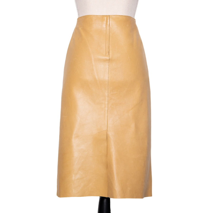 Dolce &amp; Gabbana Straight-cut classic skirt made of sheepskin