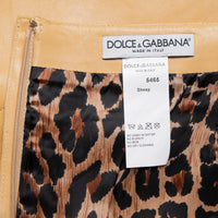 Dolce & Gabbana Gerade geschnittener klassischer Rock aus Schafsleder