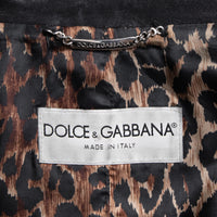 Dolce & Gabbana Ikonische Bikerjacke aus Leder mit fünf Reißverschlusstaschen