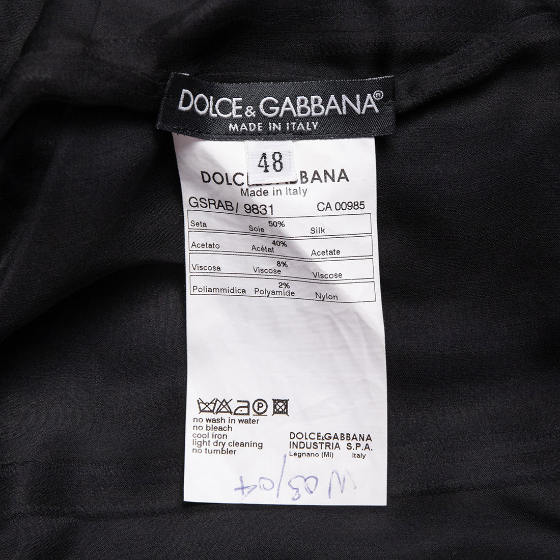 Dolce & Gabbana Satinjacke mit aufwändigen Spitzendetails
