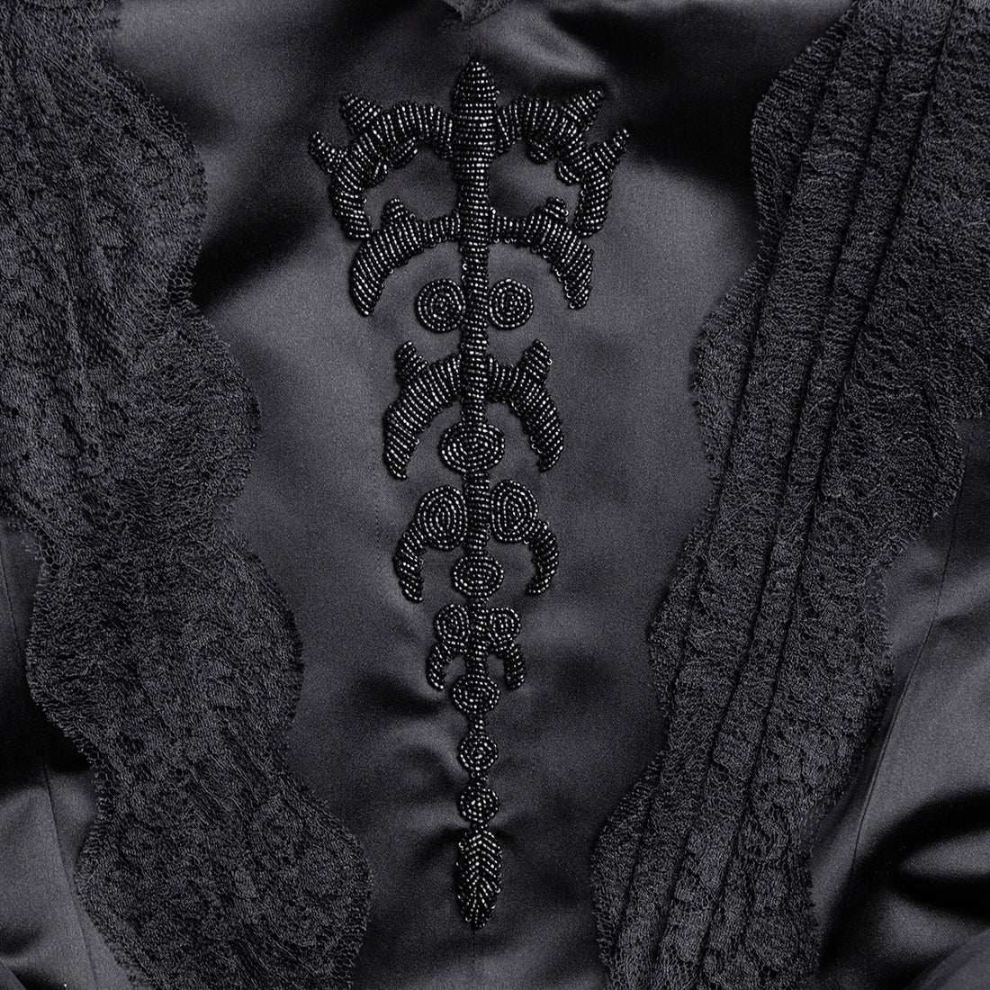 Dolce &amp; Gabbana satin jacket with elaborate lace details