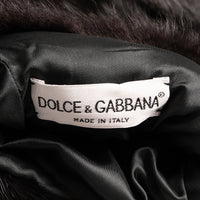 Dolce & Gabbana Schwarzer Fell-Muff