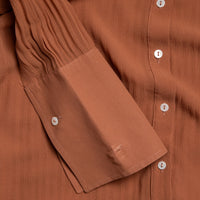Dolce &amp; Gabbana semi-transparent silk blouse with pleats (slight signs of wear)