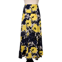 Dries van Noten Flowing silk skirt with a floral print