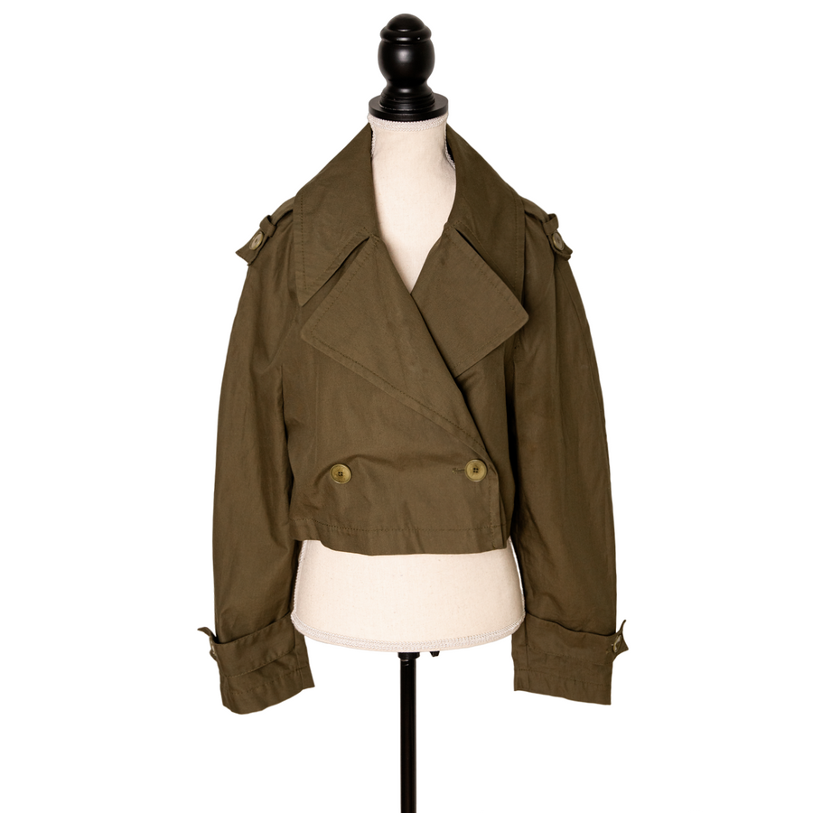 Drykorn cropped jacket in a military look