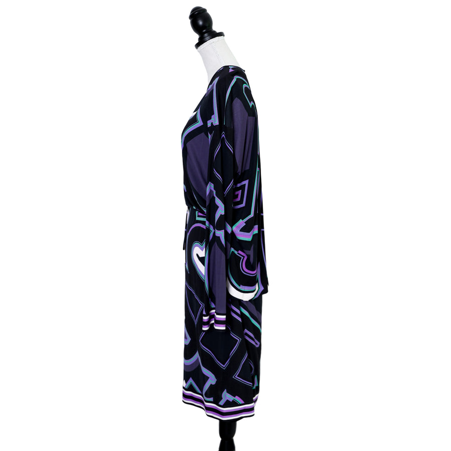 Emilio Pucci high neck dress with signature print