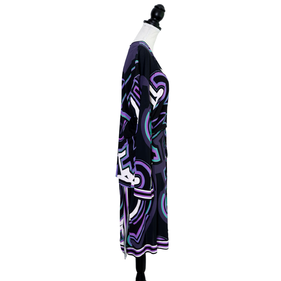 Emilio Pucci high neck dress with signature print