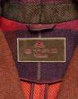 Etro Classic short coat in a checked print