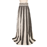 Fassbender wrap skirt with stripes in maxi length