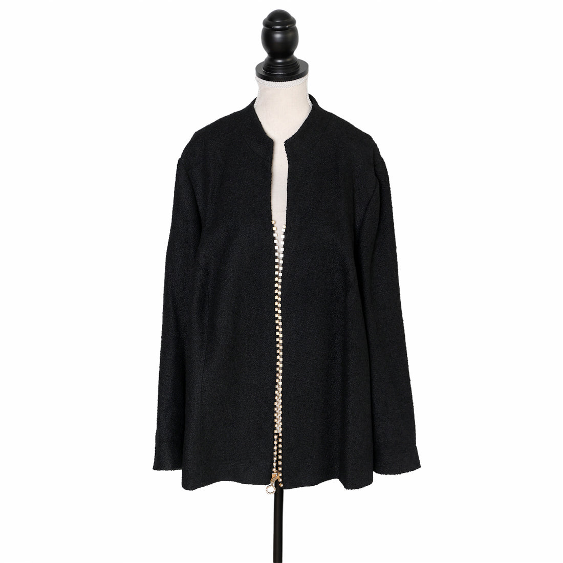 Gabriele Hennig Haute Couture Jacke mit aufwändiger Verzierung in Reißverschluss-Optik
