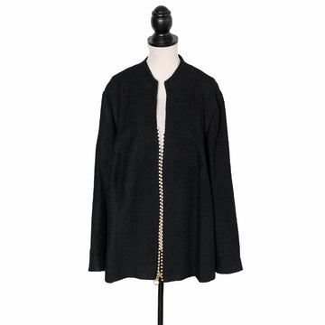Gabriele Hennig Haute Couture jacket with elaborate decoration in a zipper look