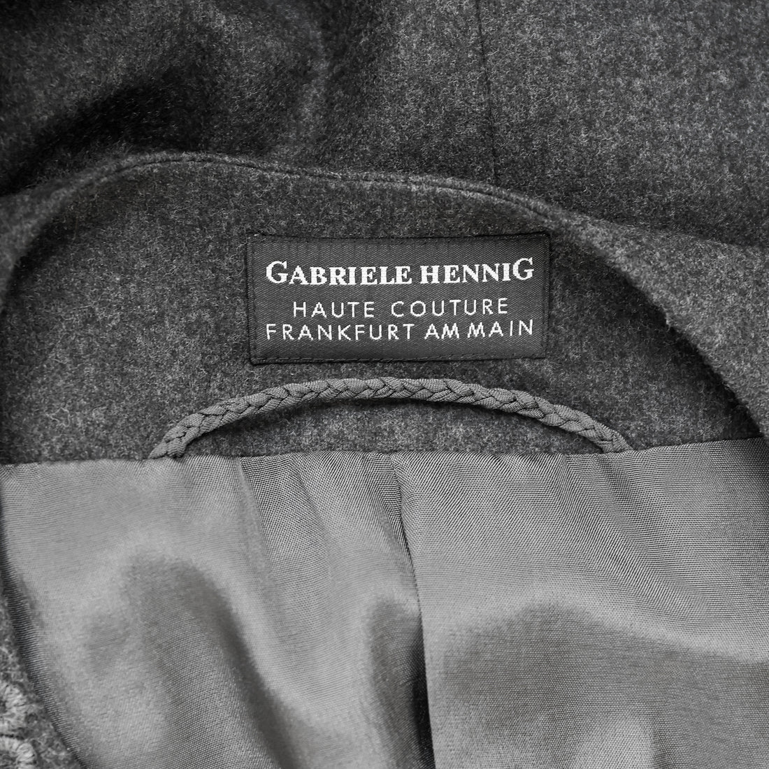 Gabriele Hennig Haute Couture cashmere ensemble consisting of coat, vest and trousers