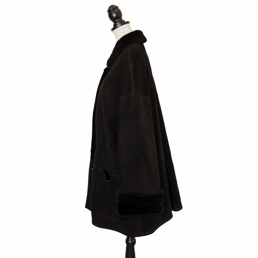 Georges Rech lambskin coat in an oversize style