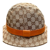 Gucci Canvas Bucket Hat mit Logoprint
