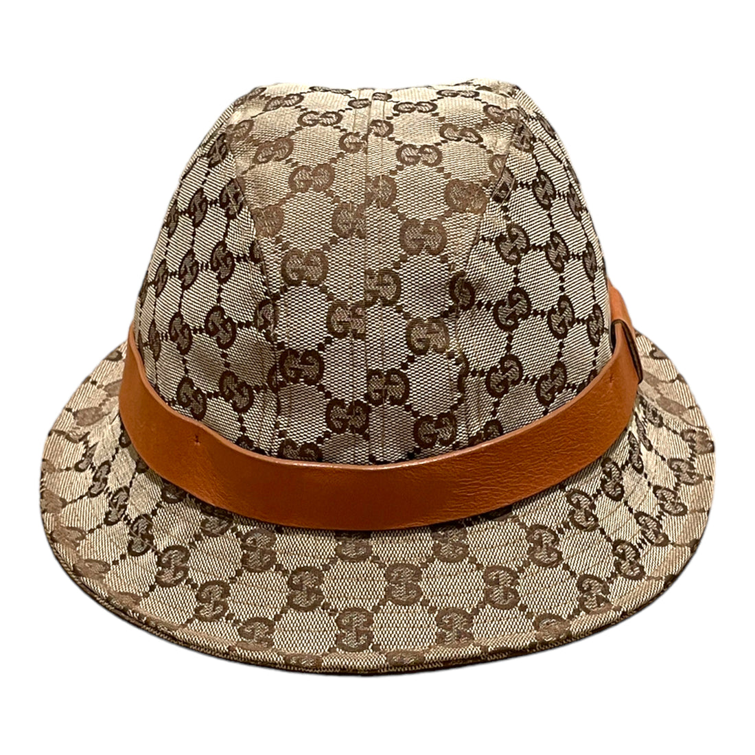 Gucci canvas bucket hat with logo print