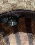 Gucci canvas bucket hat with logo print