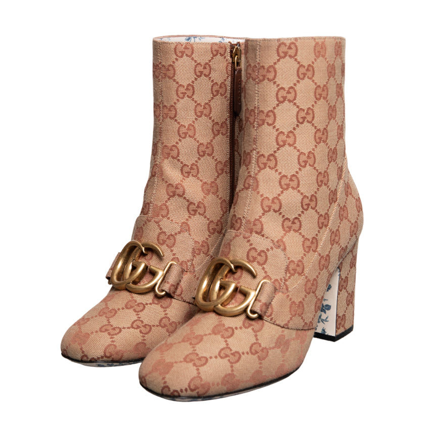 Gucci GG Marmont Monogram ankle boots