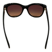 Gucci Black retro style sunglasses with embossed temples