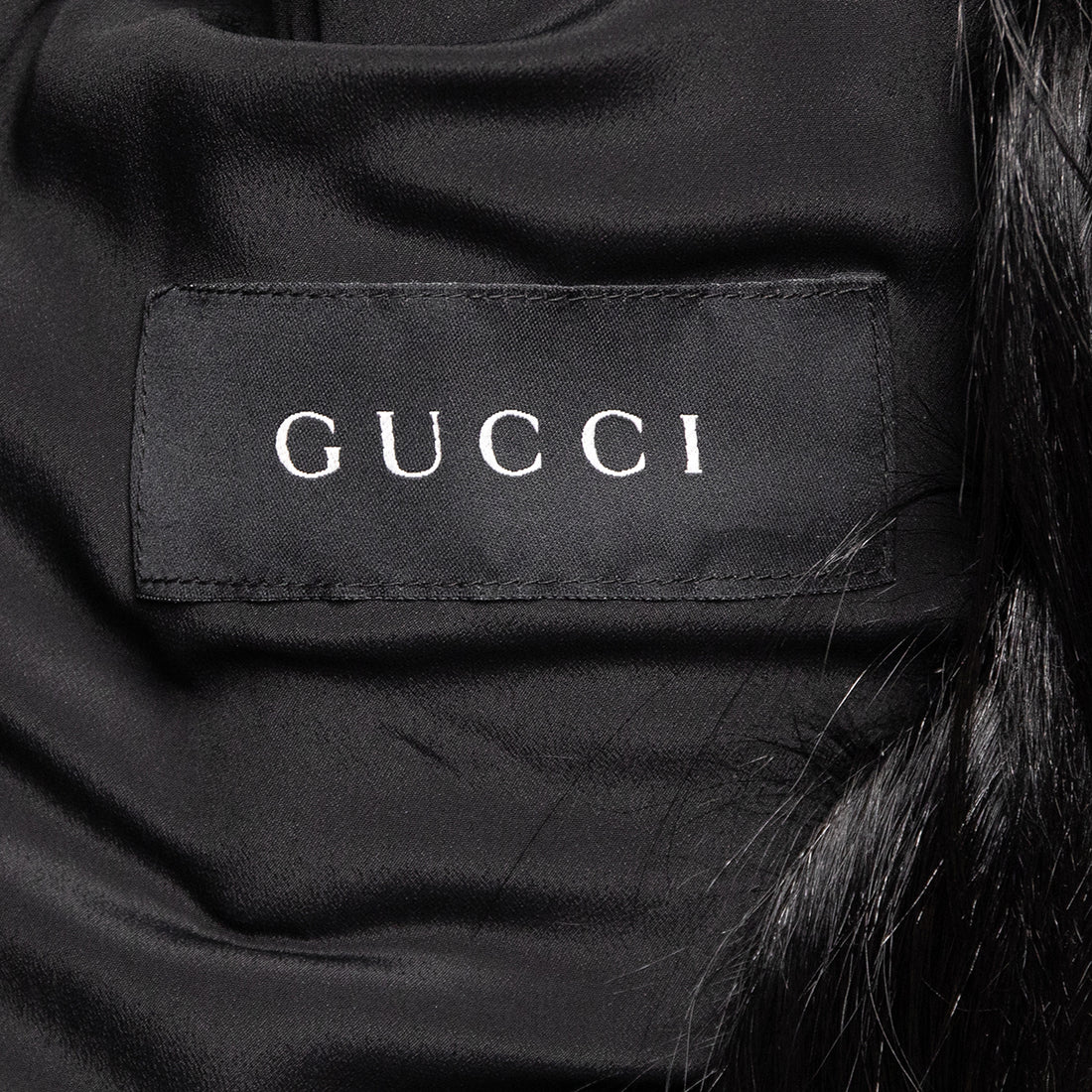 Gucci goatskin coat in oversize style