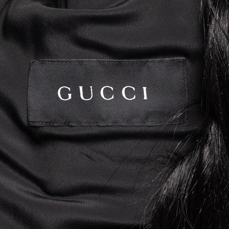 Gucci Ziegenfell Mantel im Oversize Stil