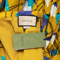 Gucci Tailliertes Midikleid mit Plissees