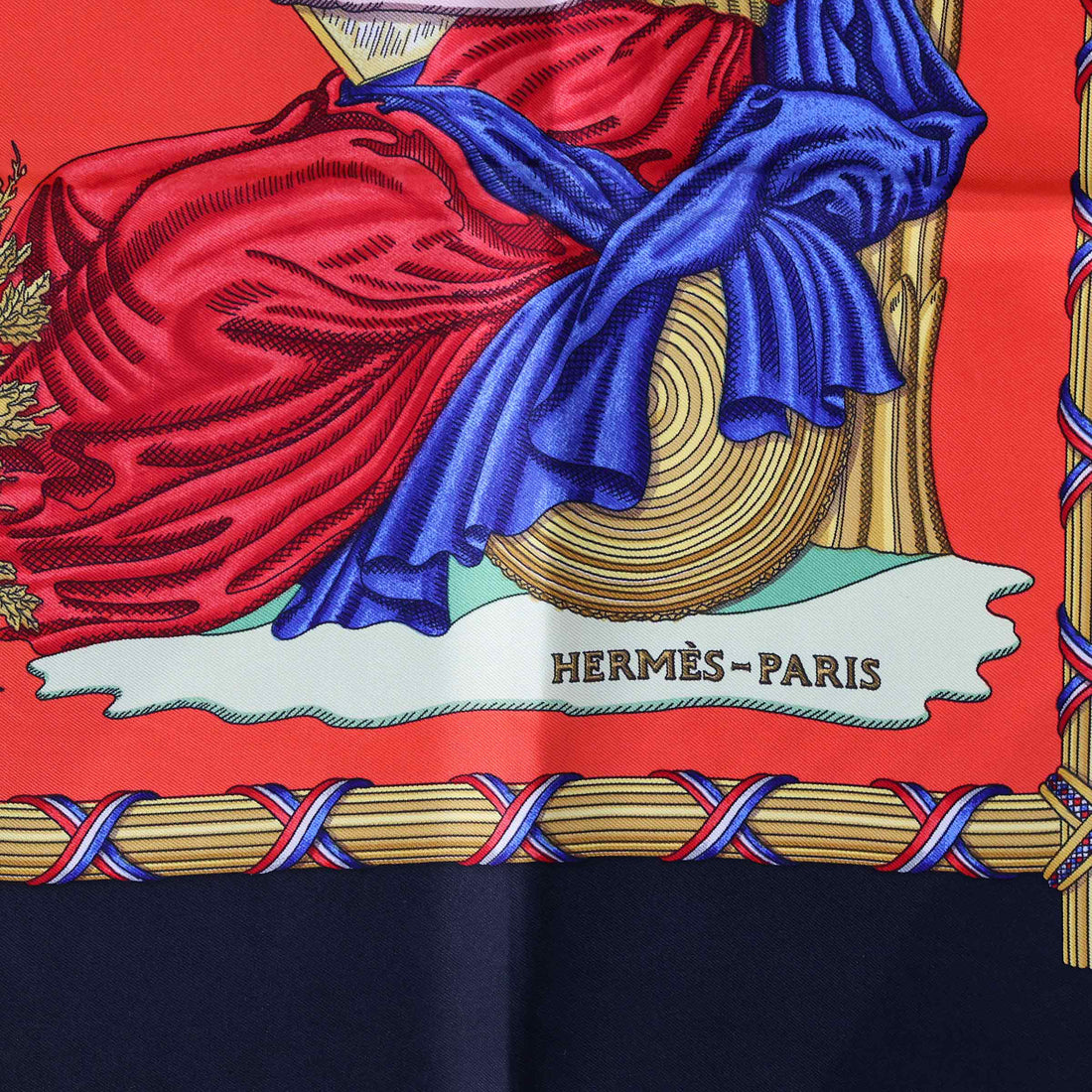 Hermès Large Silk Carré “Republique Francaise”