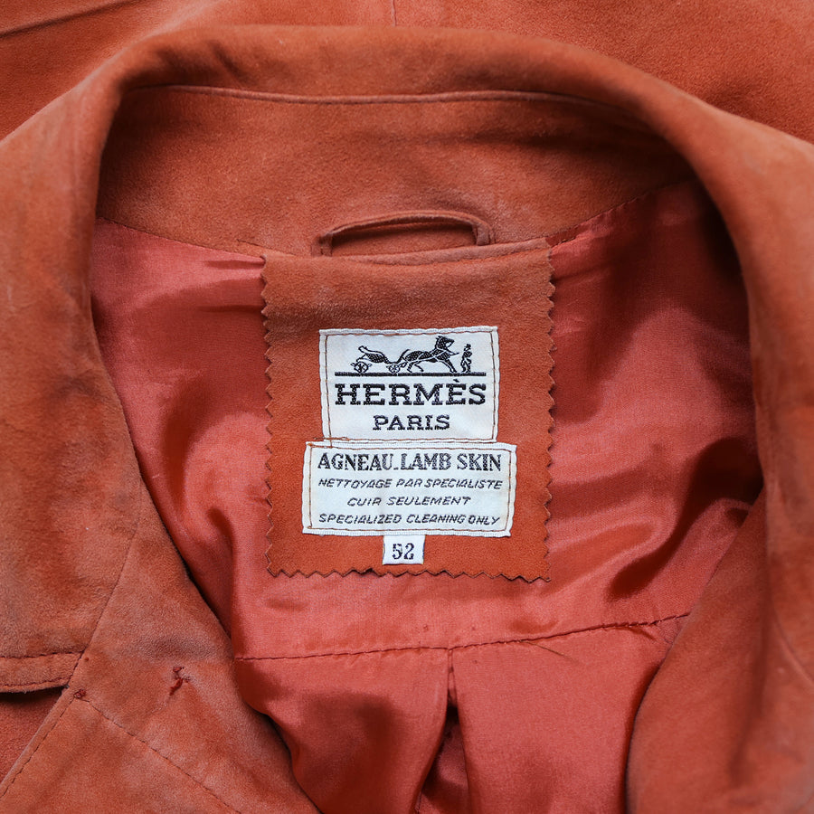Hermès men's suede jacket
