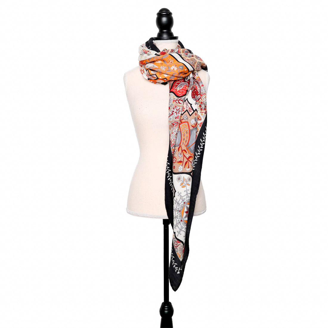 Hermès cashmere scarf "Aux Portes du Palais"