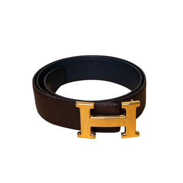 Hermès reversible belt 30mm with golden Constance buckle
