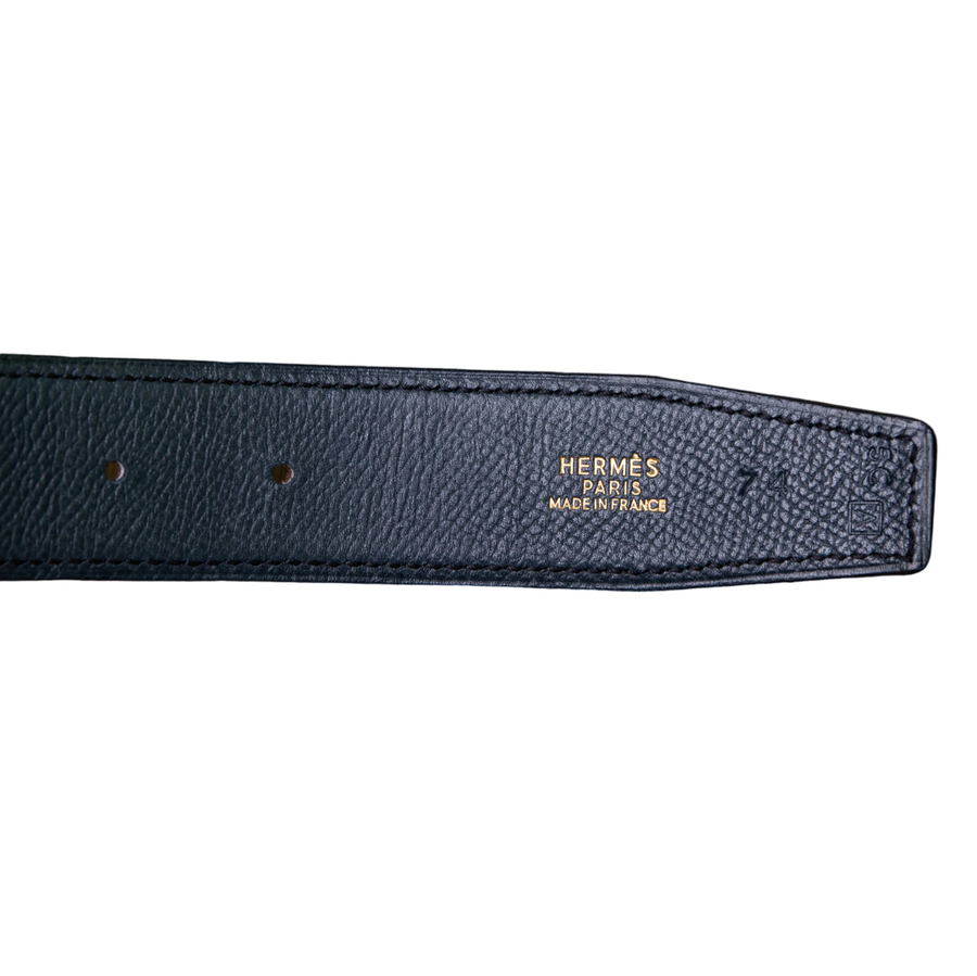 Hermès reversible belt 30mm with golden Constance buckle