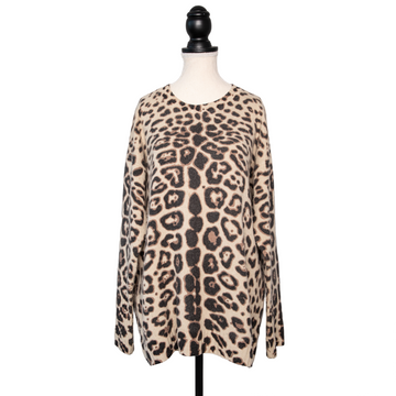 Iris Von Arnim oversize sweater in a leopard pattern