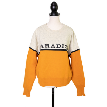 Isabel Marant Etoile Cropped Sweater mit Paradise Print