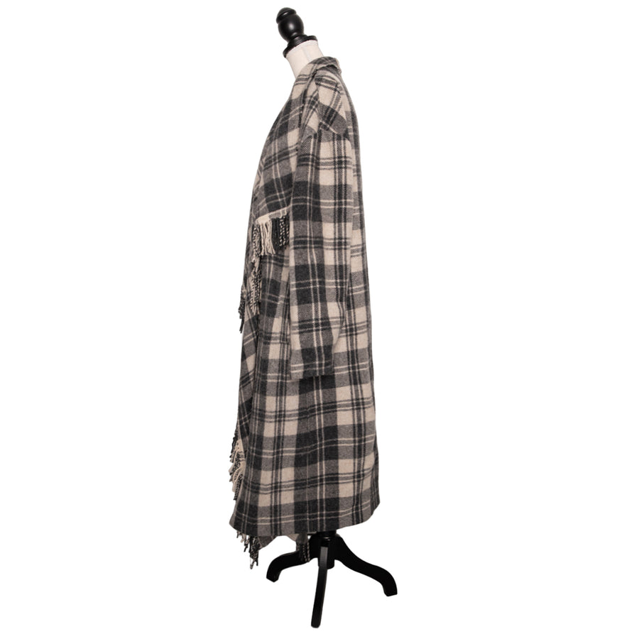 Isabel Marant Étoile checked Fleming coat in an oversize style