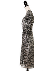 Isabel Marant Extravagantes enges Abendkleid mit gerüschten Schultern