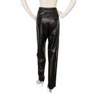 Isabel Marant wide pleated trousers in leather look