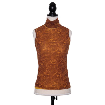 Jean Paul Gaultier vintage sleeveless stretch top in jungle print
