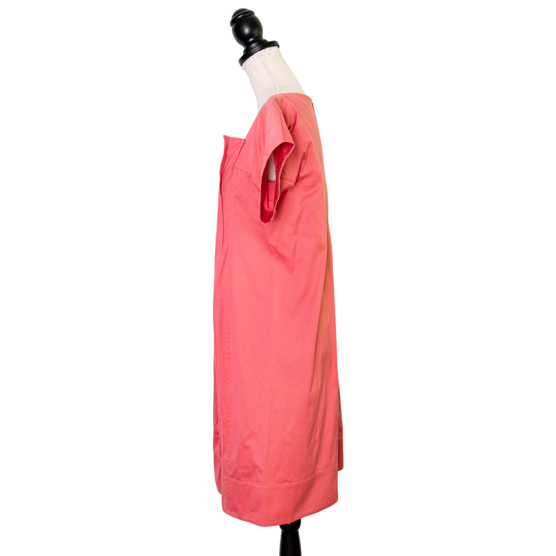 Jil Sander Pink cotton dress with inverted pleats