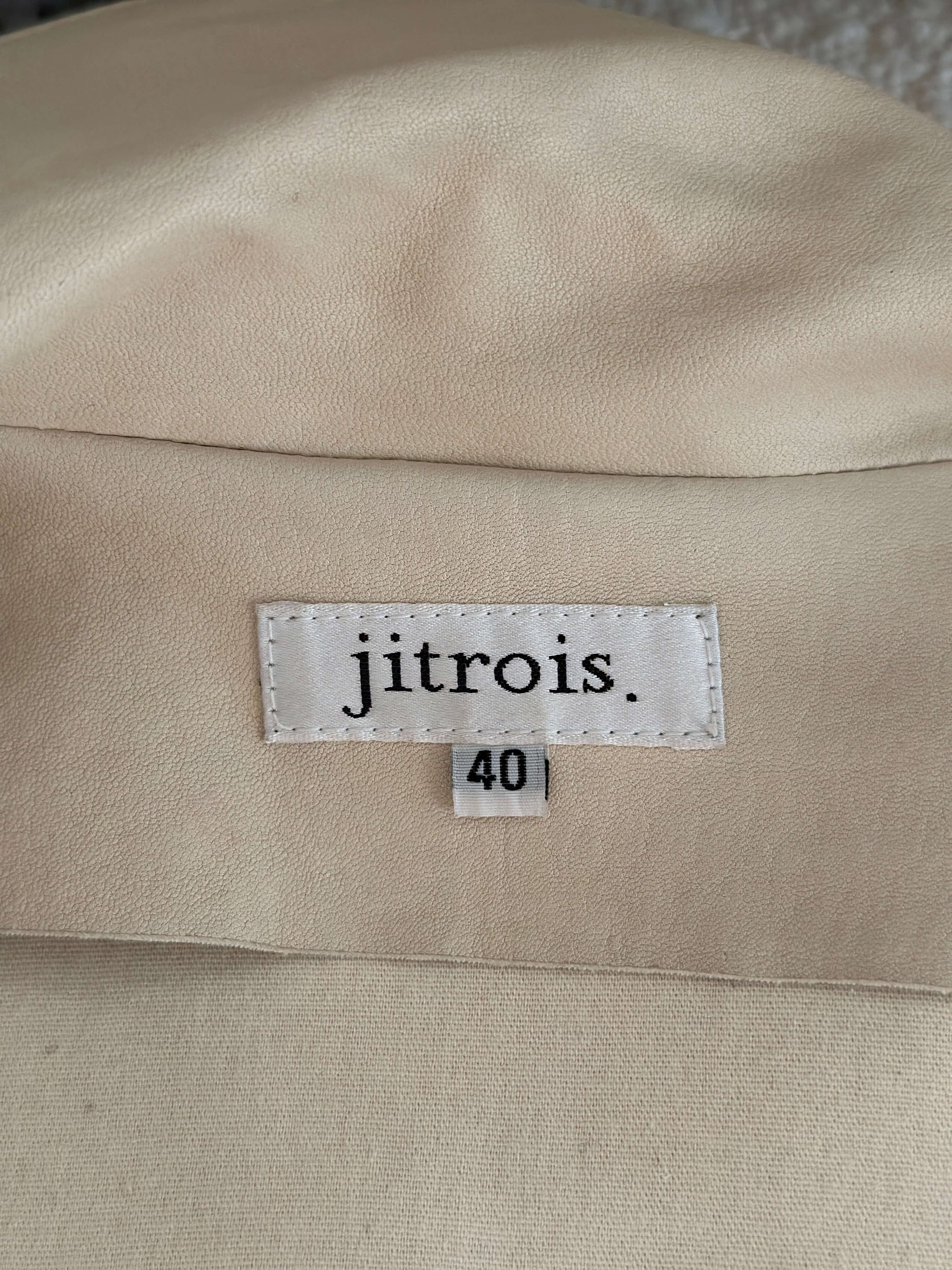 Jitrois biker style leather jacket